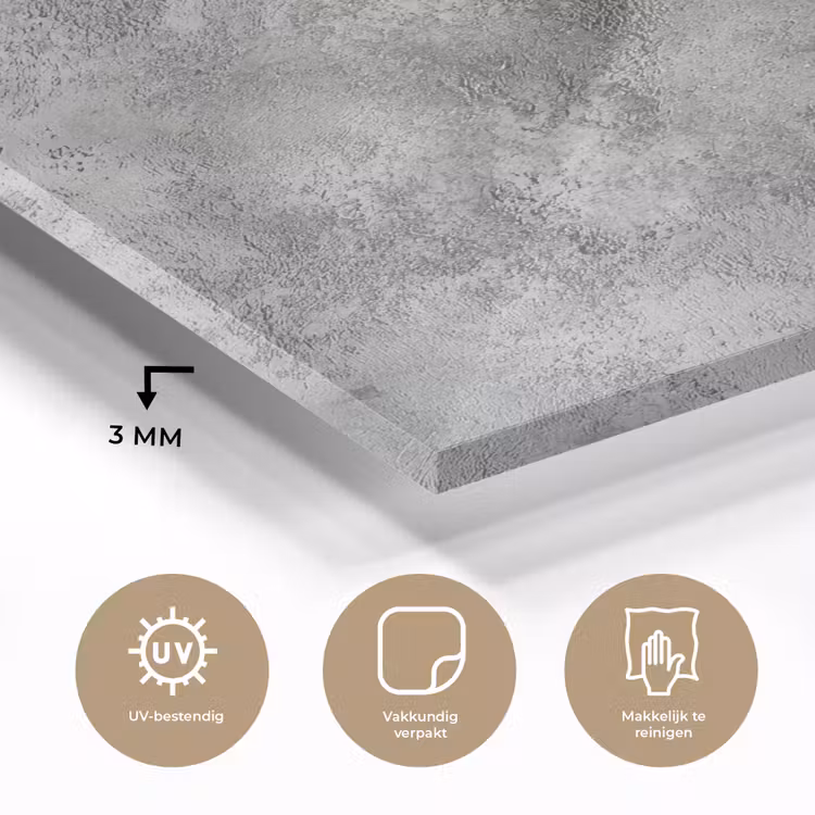 Winter - Kerst - Beton - Dennenappels plexiglas 5mm klein -sfeer2