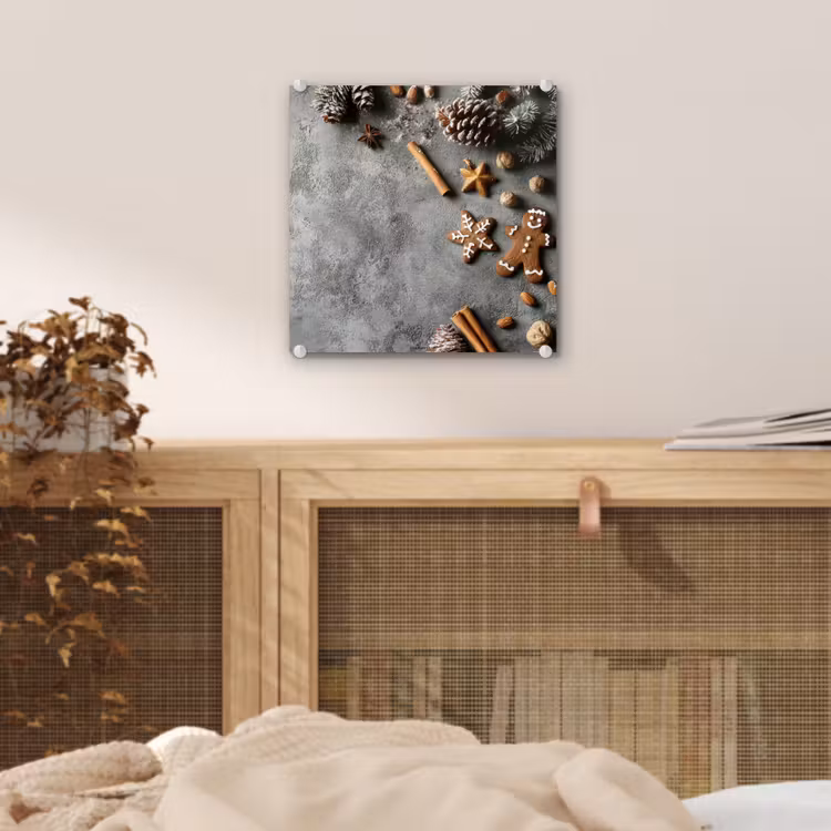 Winter - Kerst - Beton - Dennenappels plexiglas 5mm klein -sfeer4