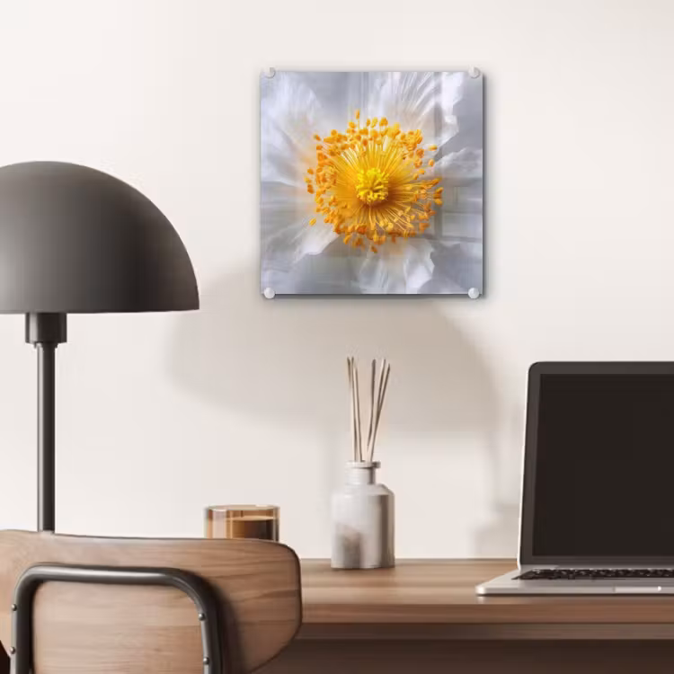 Wit - Bloem - Elegant plexiglas 5mm klein -sfeer6