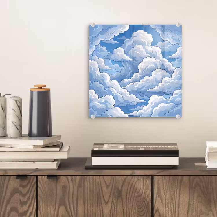 Wolken - Hemel - Abstract - Wit plexiglas 5mm klein -sfeer1