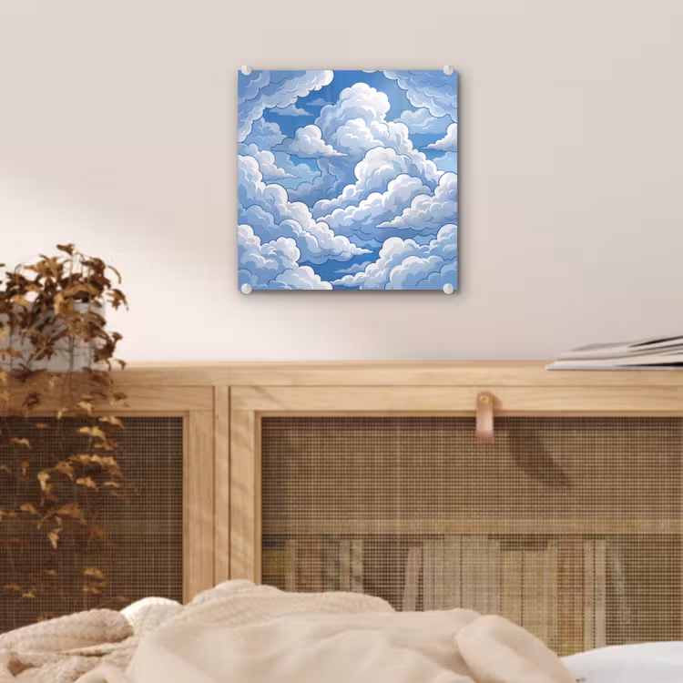 Wolken - Hemel - Abstract - Wit plexiglas 5mm klein -sfeer4