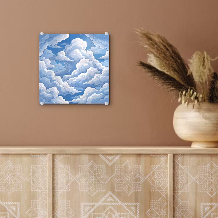 Wolken - Hemel - Abstract - Wit plexiglas 5mm klein -sfeer5