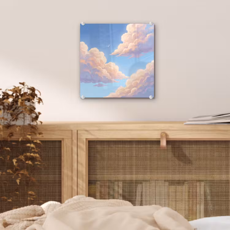 Wolken - Lucht - Natuur - Blauw plexiglas 5mm klein -sfeer4