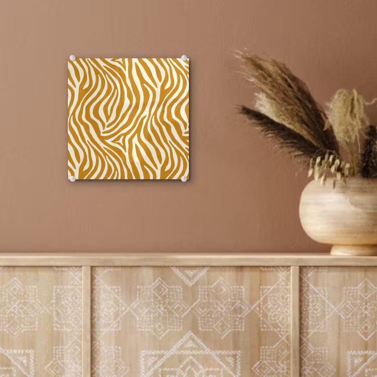 Zebra - Klassiek - Oker - Geel plexiglas 5mm klein 11 -sfeer5