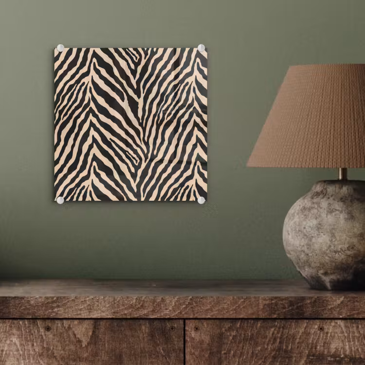 Zebra - Klassiek - Zwart plexiglas 5mm klein 11 -sfeer3
