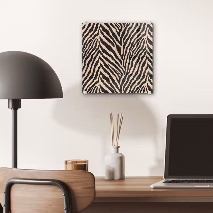 Zebra - Klassiek - Zwart plexiglas 5mm klein 11 -sfeer6