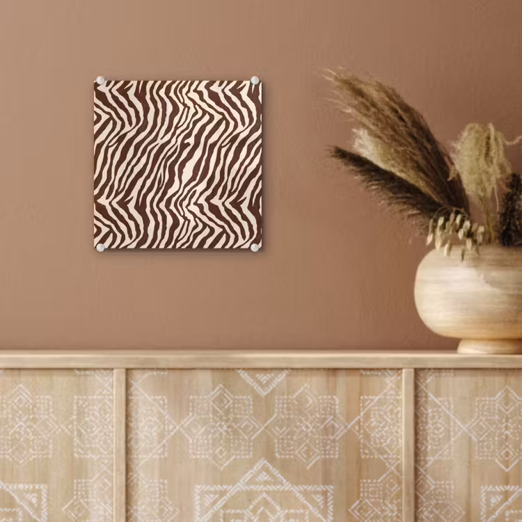 Zebra - Patroon - Zwart - Wit plexiglas 5mm klein 11 -sfeer5
