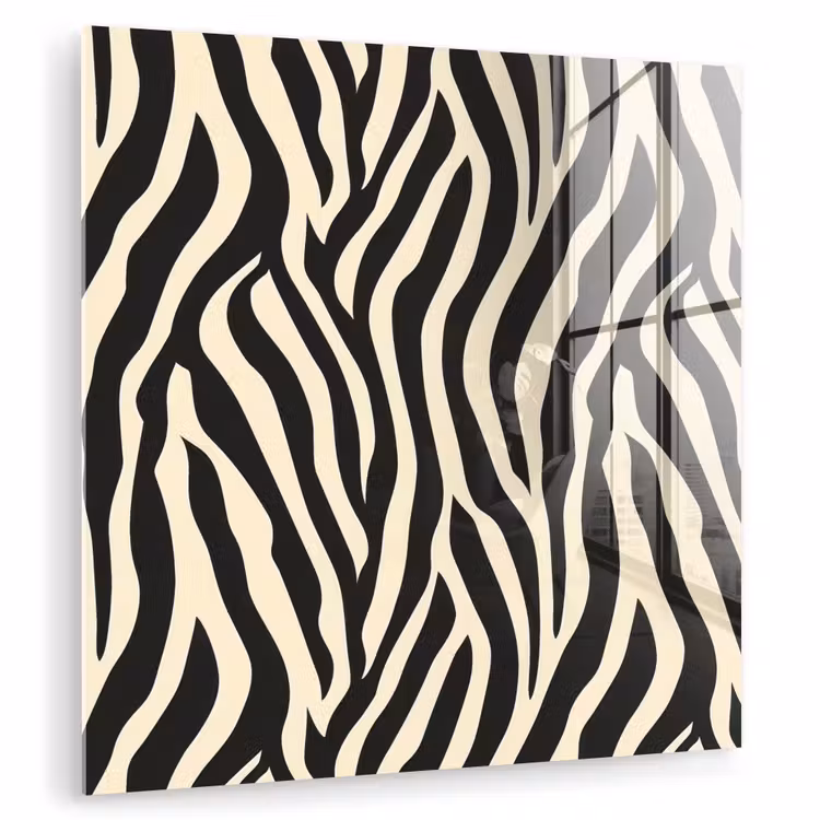 Zebra - Print - Klassiek - Zwart plexiglas 5mm klein 11 -zzzproduct_nieuw