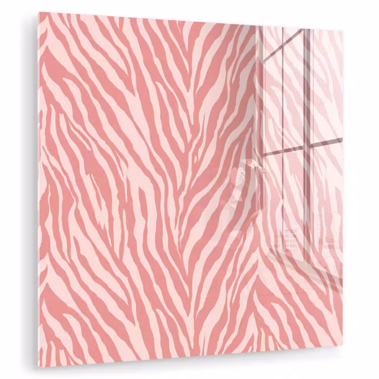 Zebra - Print - Roze plexiglas 5mm klein 11 -zzzproduct_nieuw
