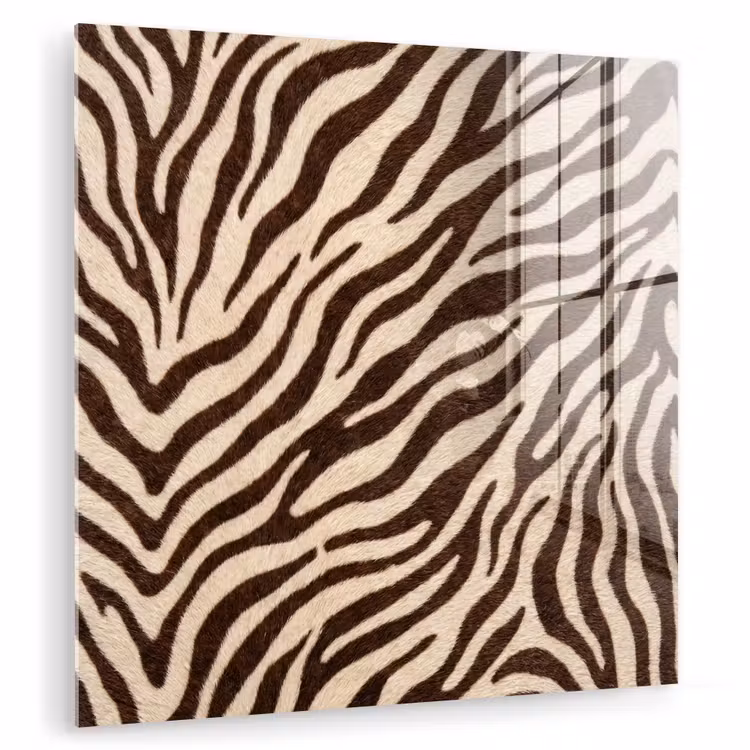 Zebra - Strepen - Bruin plexiglas 5mm klein -zzzproduct_nieuw