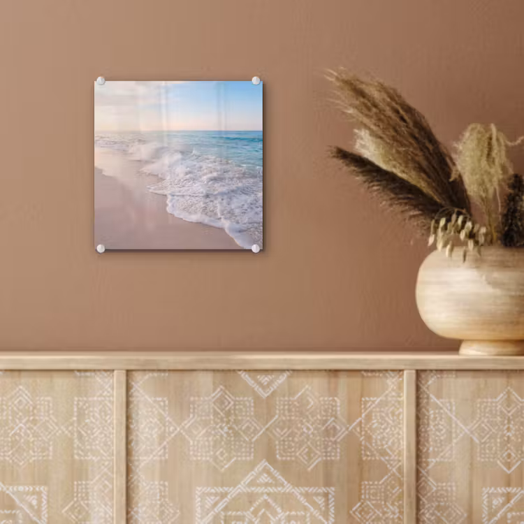 Zee - Golven - Strand - Natuur - Wit plexiglas 5mm klein -sfeer5