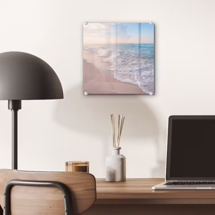 Zee - Golven - Strand - Natuur - Wit plexiglas 5mm klein -sfeer6