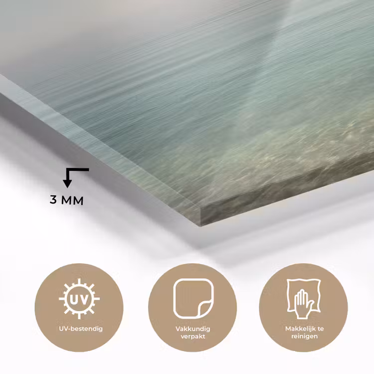 Zee - Horizon - Blauw - Mist plexiglas 5mm klein -sfeer2