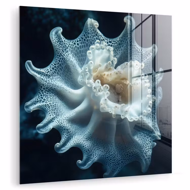 Zeewezen - Wit - Golven - Water plexiglas 5mm klein -zzzproduct_nieuw