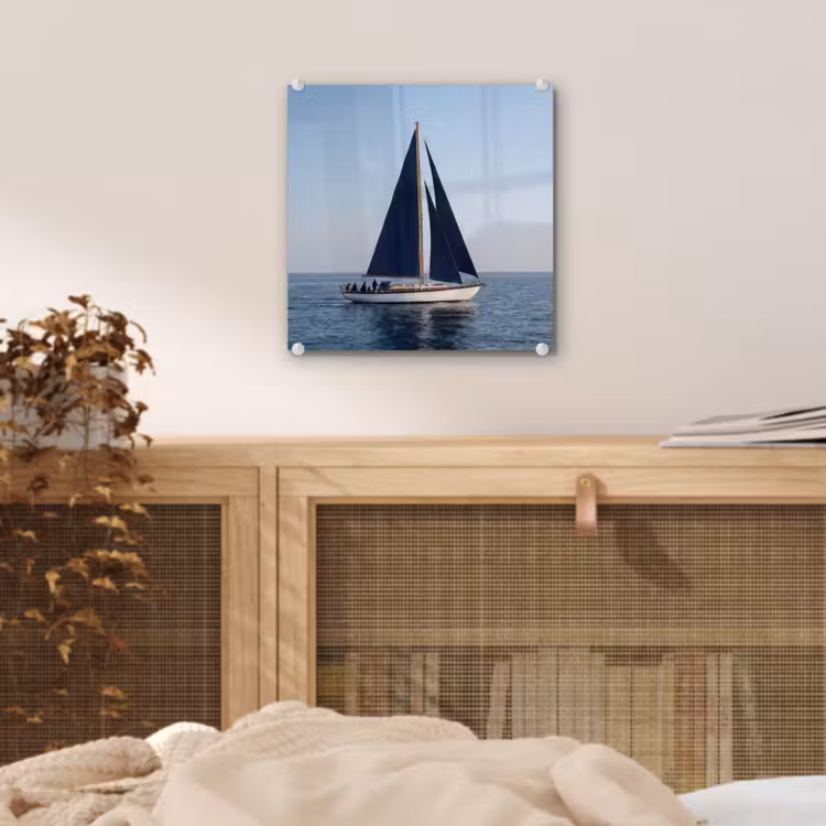 Zeilboot - Zee - Blauw plexiglas 5mm klein -sfeer4