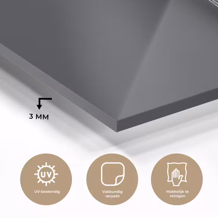 Zilver - Metaal - Lepel plexiglas 5mm klein -sfeer2