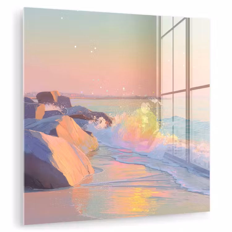 Zomerlicht - Strand - Fonkelende accenten plexiglas 5mm klein -zzzproduct_nieuw