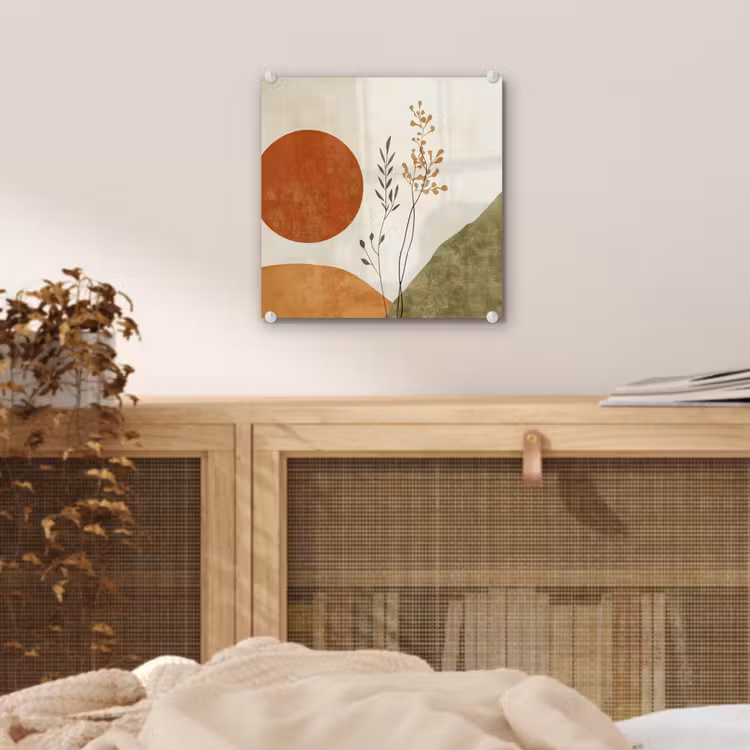 Zon - Abstract - Takken - Oranje plexiglas 5mm klein -sfeer4