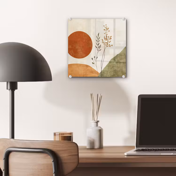 Zon - Abstract - Takken - Oranje plexiglas 5mm klein -sfeer6