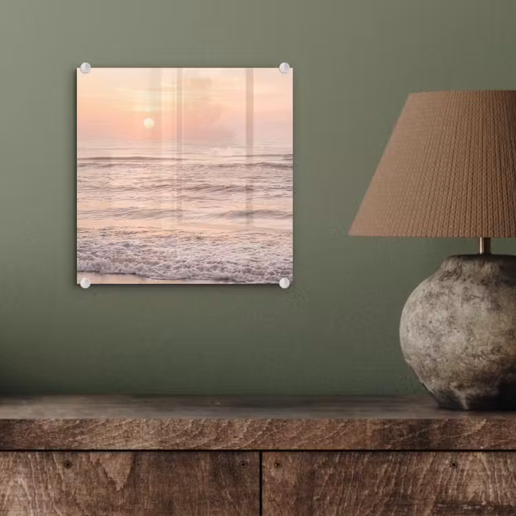Zon - Strand - Roze plexiglas 5mm klein -sfeer3