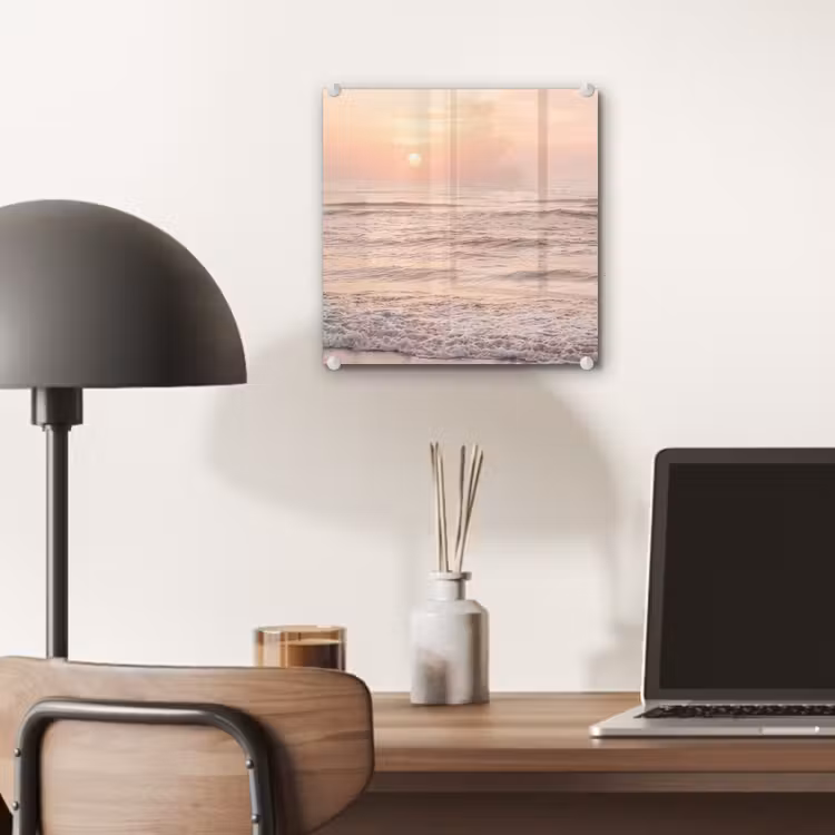 Zon - Strand - Roze plexiglas 5mm klein -sfeer6