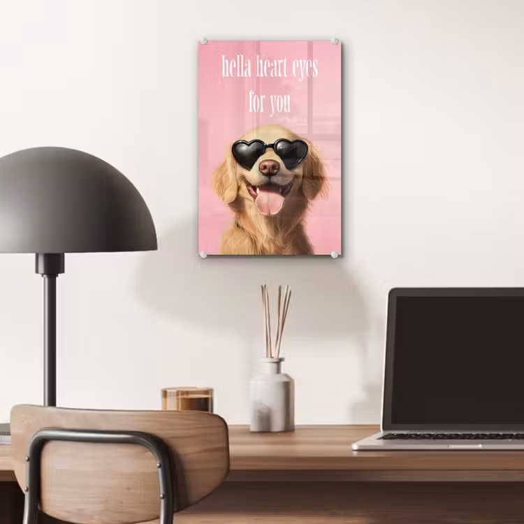 Zonnebril - Hartjes - Hond - Valentijn plexiglas 5mm klein -sfeer6