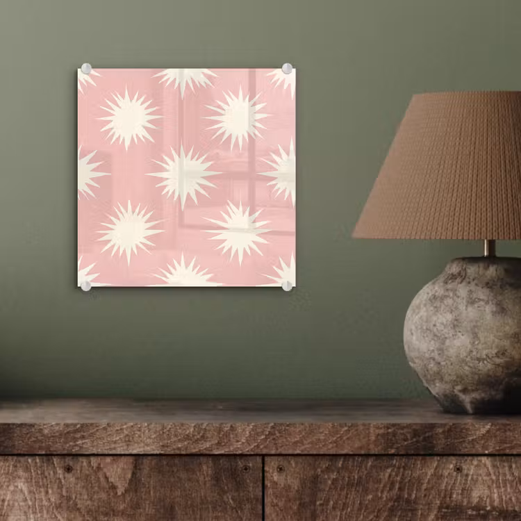 Zonnen - Patroon - Roze plexiglas 5mm klein 11 -sfeer3