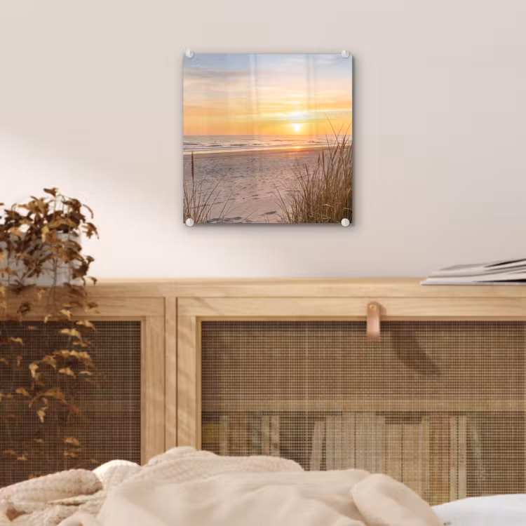 Zonsondergang - Duinen - Zee plexiglas 5mm klein -sfeer4