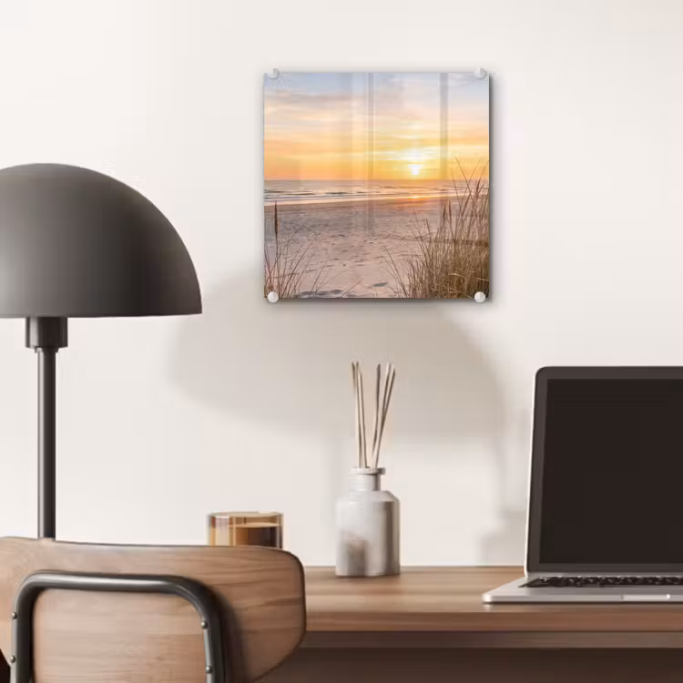 Zonsondergang - Duinen - Zee plexiglas 5mm klein -sfeer6