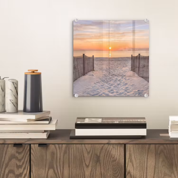 Zonsondergang - Strand - Zand plexiglas 5mm klein -sfeer1