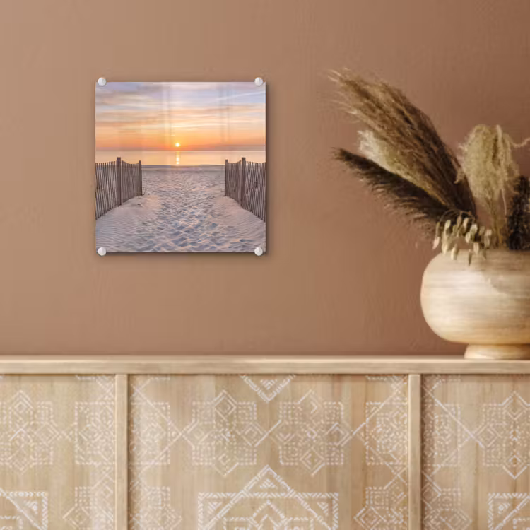 Zonsondergang - Strand - Zand plexiglas 5mm klein -sfeer5