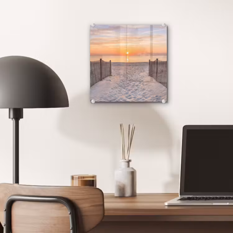 Zonsondergang - Strand - Zand plexiglas 5mm klein -sfeer6