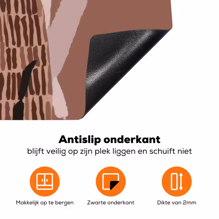 Abstract - Figuur - Illustratie - Hoed Inductie beschermer vinyl 3mm klein -zzzzzzz-td-onderkant
