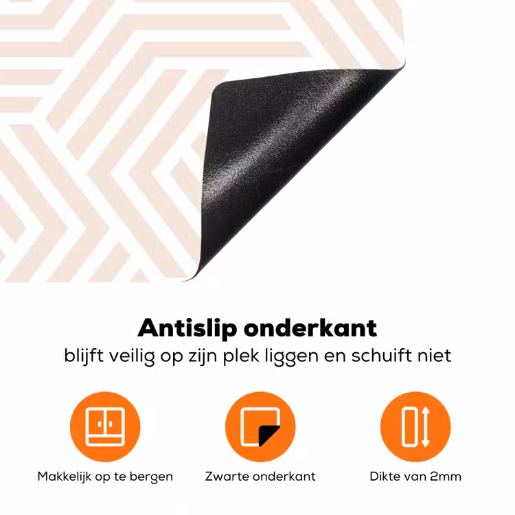 Abstract - Patronen - Design Inductie beschermer vinyl 3mm klein 276 -zzzzzzz-td-onderkant
