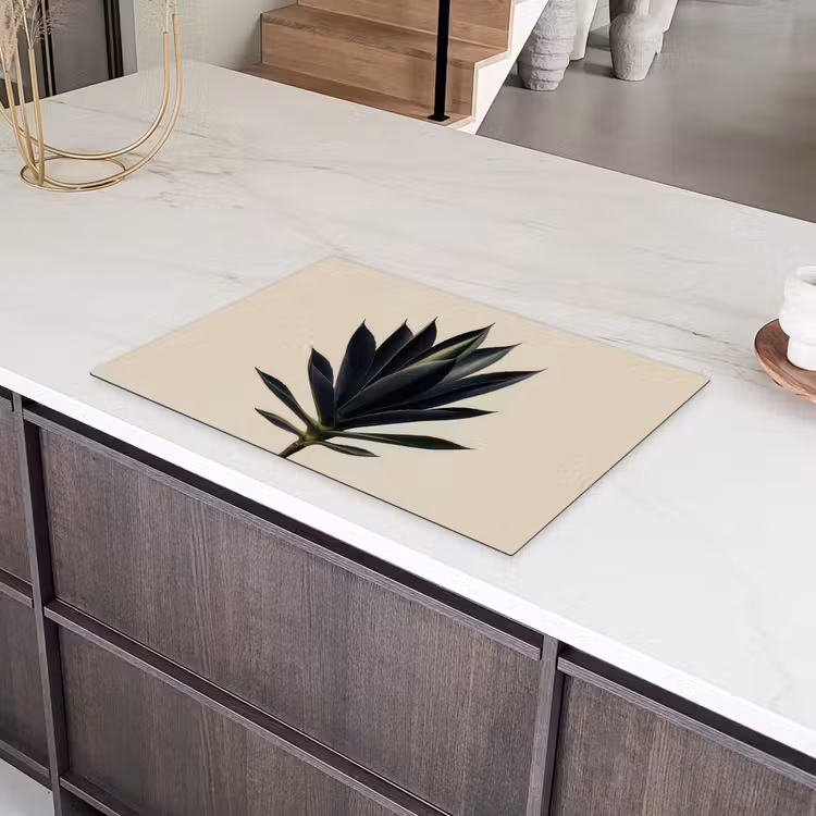 Agaveplant - Symmetrisch - Groen Inductie beschermer vinyl 3mm klein -sfeer8
