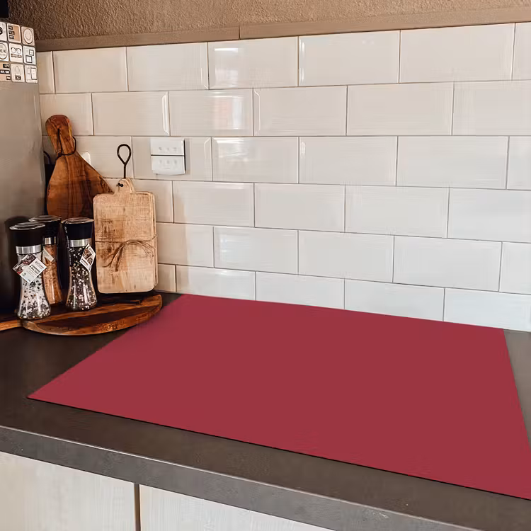 Antique - Ruby - Rood Inductie beschermer vinyl 3mm klein 276 -sfeer3