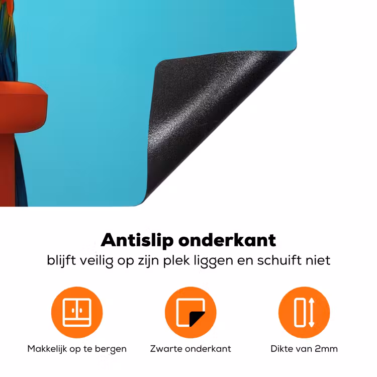 Ara - Koksmuts - Sokkel - Grappig Inductie beschermer vinyl 3mm klein -zzzzzzz-td-onderkant