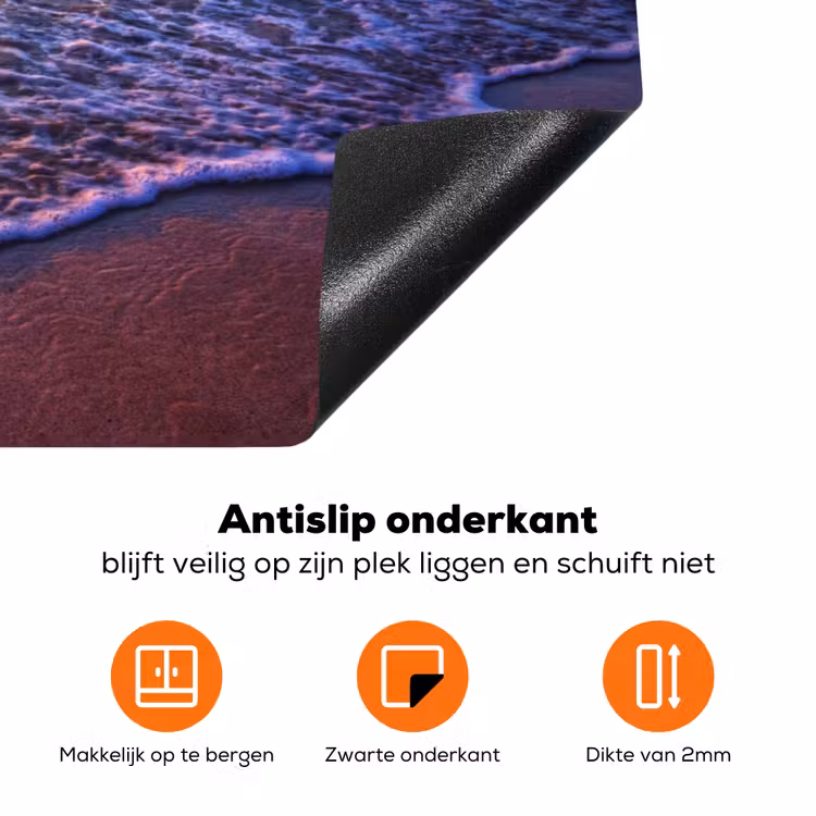 Avondlicht over de Vloedlijn Inductie beschermer vinyl 3mm klein -zzzzzzz-td-onderkant
