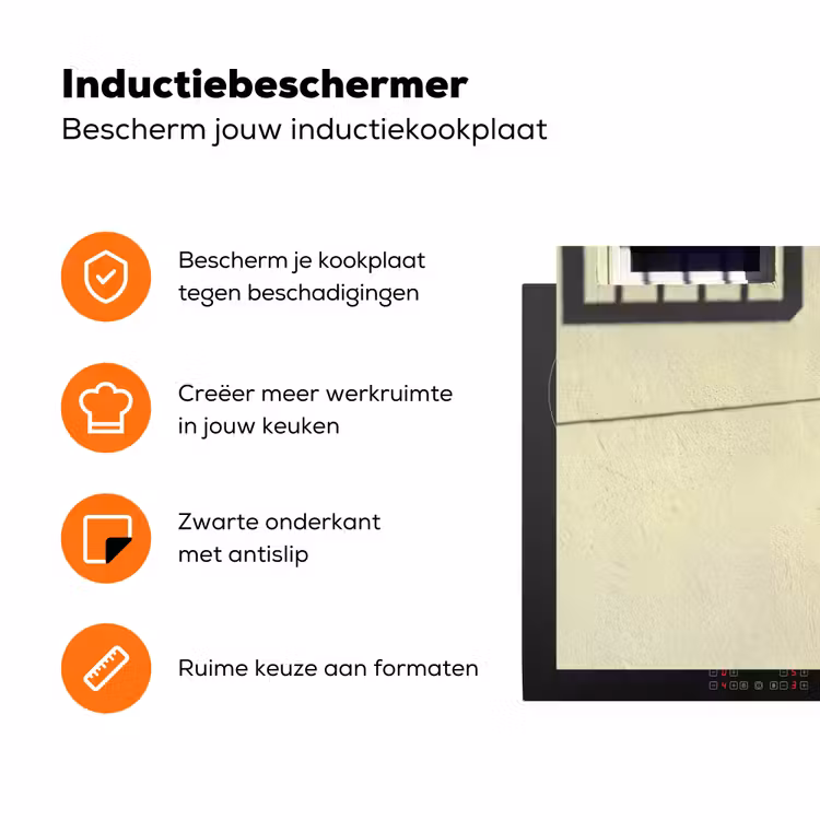Badpak - Schaduw - Muur - Zomer - Minimalistisch Inductie beschermer vinyl 3mm klein -zzzzzzz-td-ups