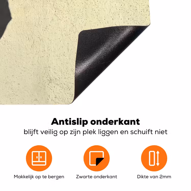 Badpak - Schaduw - Muur - Zomer - Minimalistisch Inductie beschermer vinyl 3mm klein -zzzzzzz-td-onderkant