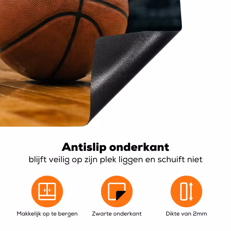 Basketbal - Arena - Sport Inductie beschermer vinyl 3mm klein -zzzzzzz-td-onderkant