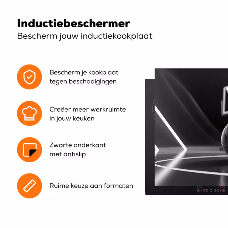 Basketbal - Basketbalveld - Lichtlijnen Inductie beschermer vinyl 3mm klein -zzzzzzz-td-ups