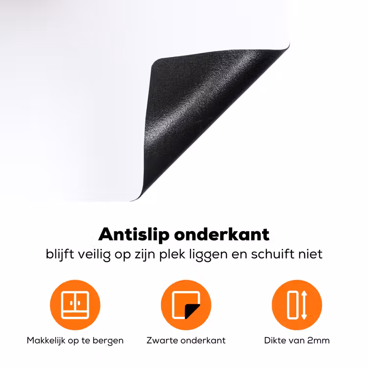 Basketbalbord - Minimalistisch - Zwart Inductie beschermer vinyl 3mm klein -zzzzzzz-td-onderkant