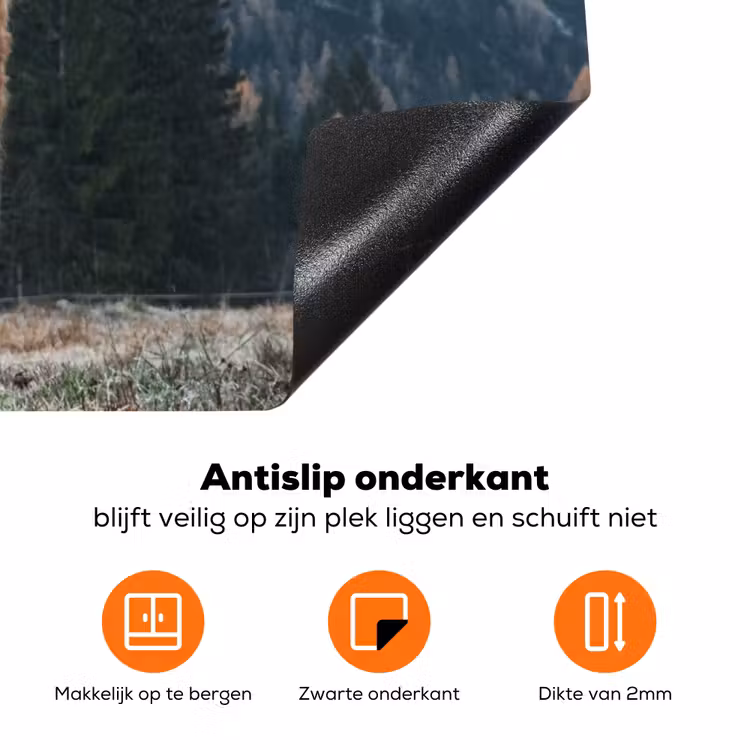 Bergbewoner bij Schemering Inductie beschermer vinyl 3mm klein -zzzzzzz-td-onderkant