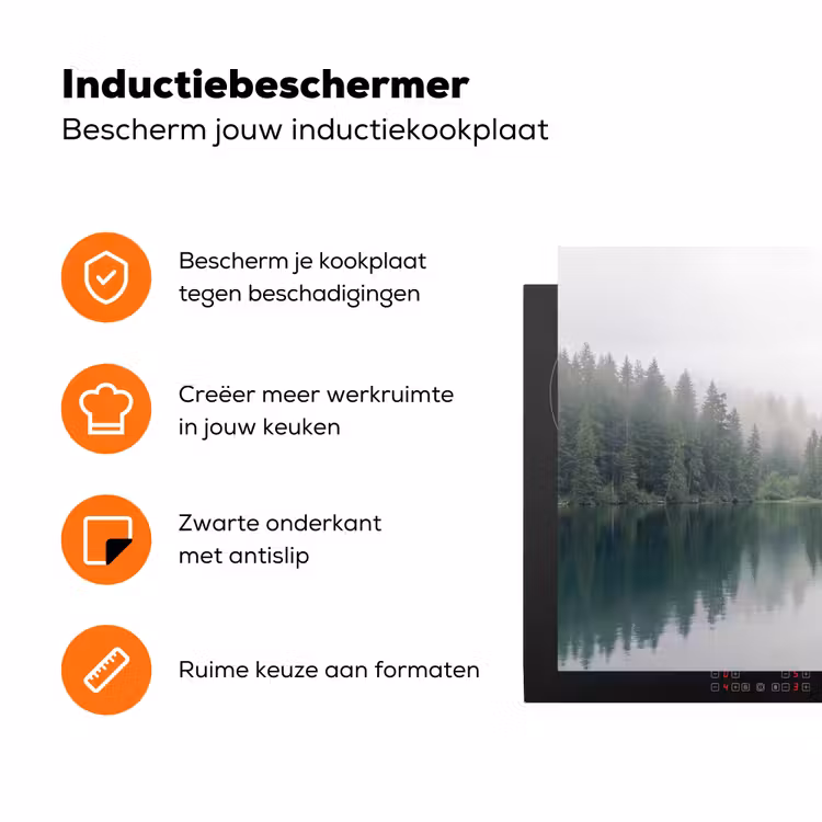 Bergen - Meer - Bos Inductie beschermer vinyl 3mm klein -zzzzzzz-td-ups