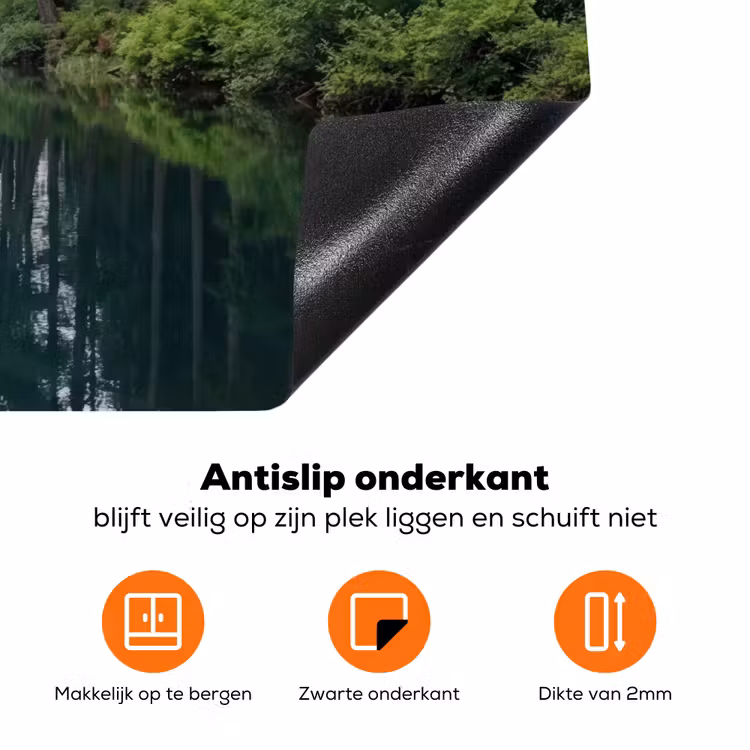 Bergen - Meer - Bos Inductie beschermer vinyl 3mm klein -zzzzzzz-td-onderkant