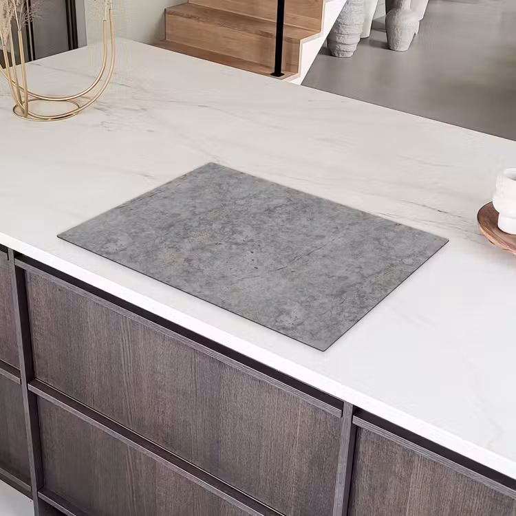 Beton - Antiek - Patronen Inductie beschermer vinyl 3mm klein 276 -sfeer8