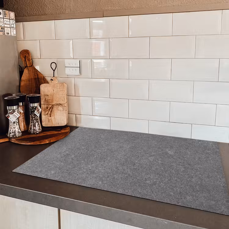 Beton - Patronen - Cement - Vintage - Textuur - Rustiek Inductie beschermer vinyl 3mm klein -sfeer3