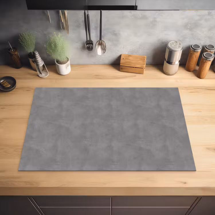 Beton - Structuur - Patroon Inductie beschermer vinyl 3mm klein 276 -sfeer5
