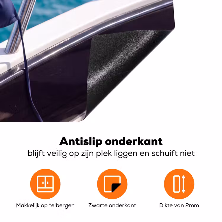 Bikini - Reling - Zee - Zomer - Blauw Inductie beschermer vinyl 3mm klein -zzzzzzz-td-onderkant